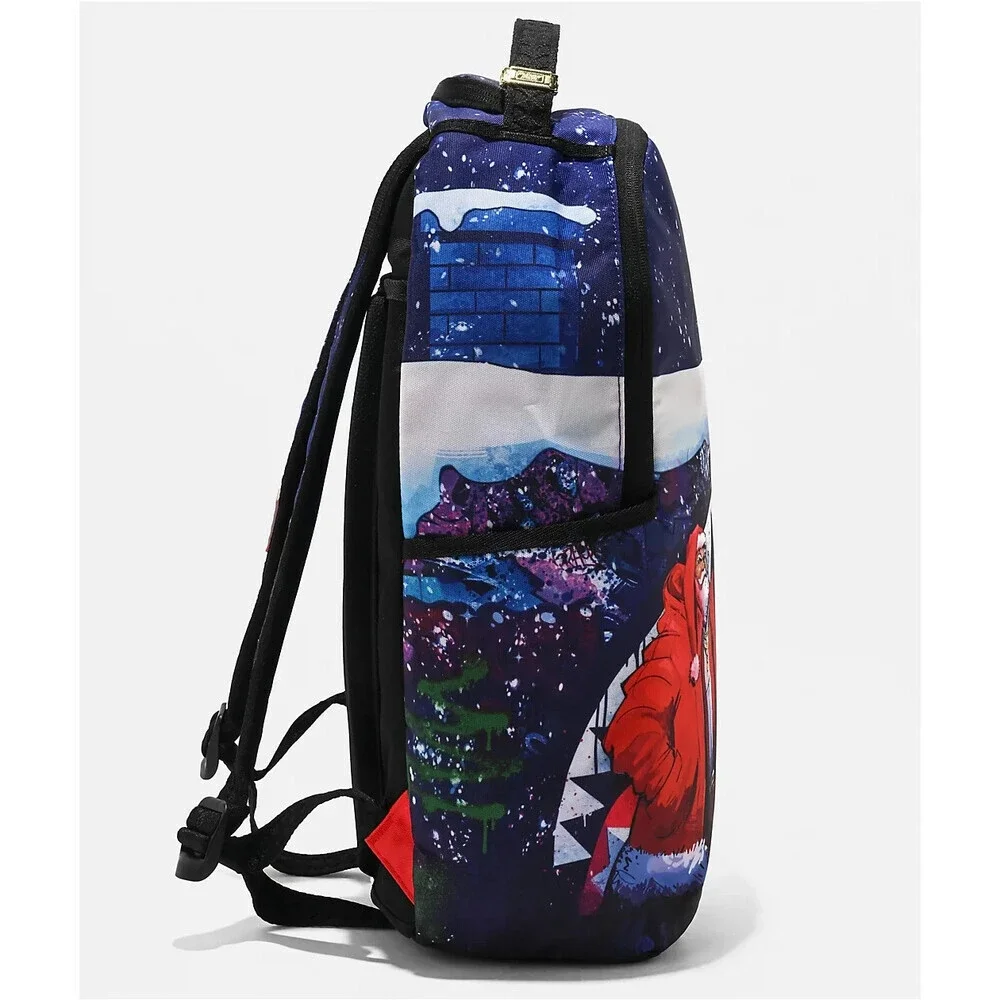 Sprayground Santa Sketchy Paint Backpack Unisex Multicolor Graphic Print SPR193